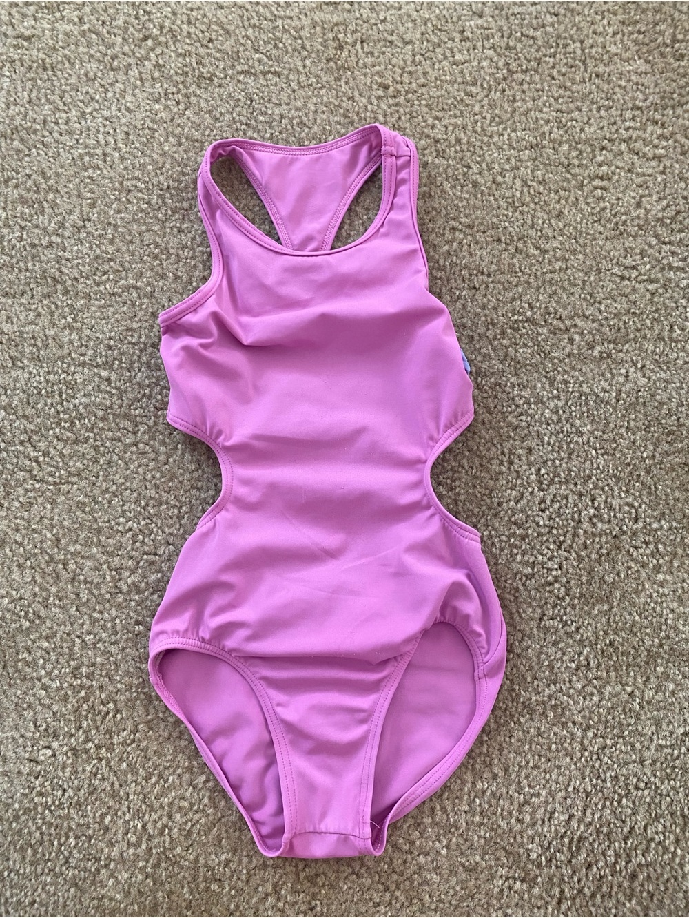 Balera Girls Pink Gymnastics Leotard Open Back IC